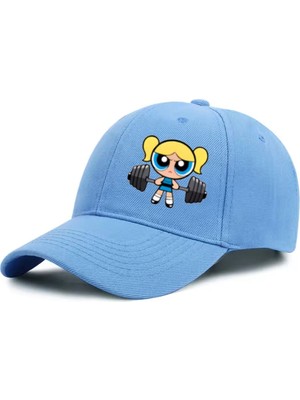 L'eivor Powerpuff Girls Baskılı Çıt Çıtlı Şapka