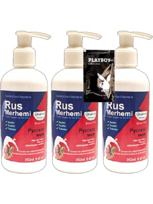 Vexor Playboy Tüy Dökücü Krem 3 Adet 250 ml Ceviz Sütlü & Cevizli Rus Merhemi + Yanında Jel