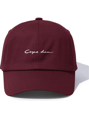 L'eivor Carpe Diem Baskılı Çıt Çıtlı Şapka