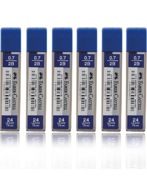 1001 Faber Castell 6 Tüp 75MM 2b 0.7 Kalem Ucu