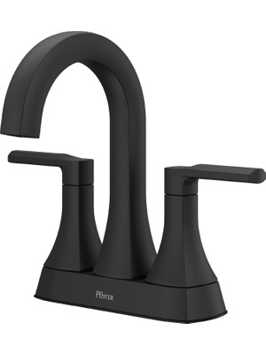 1001 Vaneri 2 Saplı 10,4 cm Orta Set 3 Delikli Banyo Lavabo Bataryası Mat Siyah Kaplama LF048VRIBB