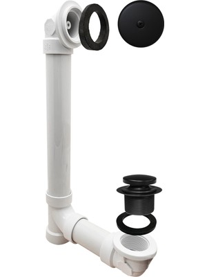 1001 D49321 – 62 Pvc Tek Delikli Dirsekli Banyo Atığı