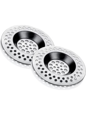 1001 Lavabo Süzgeci Evye Süzgeç 2'li Set 8 cm Pratik Mutfak Aleti Banyo/küvet Delikleri Gider Temizli