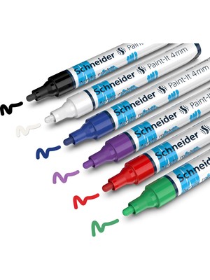 1001 320 Akrilik Marker 4mm SET/1-120295 6 Lı