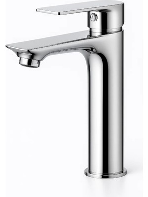 1001 Sabit Lavabo Bataryası, 17 Cm, Sıcak Soğuk Su Kontrolü, Paslanmaz Gövde, Krom Kaplama, Bağlant