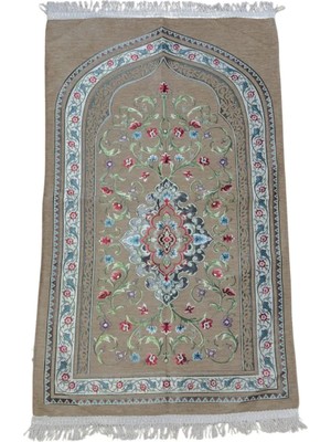 Maysam Hac Umre Hediyelik Astarlı Premium Şönil Seccade 67X112 cm