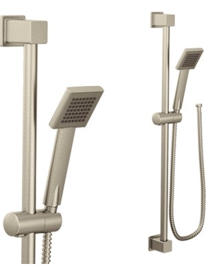 1001 (Brushed Nickel) - Moen S3879EPBN 90 Degree Eco-Performance Handheld Showerhead With 180CM -Long Hos