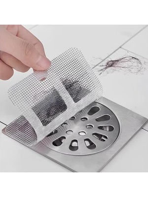 1001 10'lu Banyo ve Mutfak Lavabo Gider Filtresi – Haşere ve Böcek Önleyici, Saç, Kıl, Tüy Tıkan