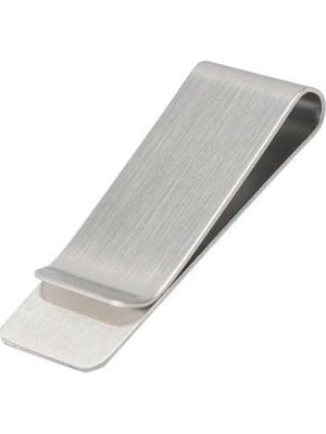 1001 Metal Mini Kağıt Para Tokası Kart Tutucu Klips Cüzdan Ataş Gümüş 5cm x 1,5cm Küçük Boy