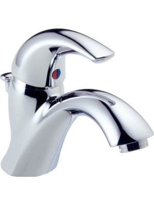 1001 Faucet Klasik Orta Set Banyo Bataryası Krom, Banyo Lavabo Bataryası, Tahliye Montajı, Krom 583LF-