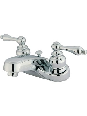 1001 GKB251AL Magellan Ikiz Kollu 10 cm Merkez Set Lavabo Musluğu, Cilalı Krom
