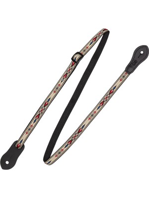 1001 Levy's Leathers 1,27 cm Jakarlı Dokuma Mandolin/ukulele Kayışı, Iki Deri Askı Pim Ucu Ile; 127