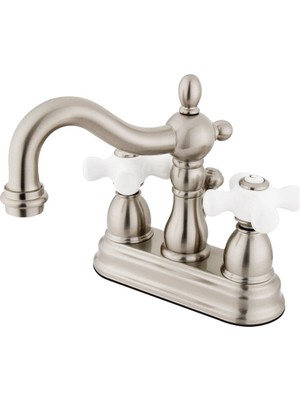 1001 New Orleans EB1608PX Centerset Lavabo Musluğu, Perakende Açılır Pencereli, 10 Cm, Fırçalanmı�