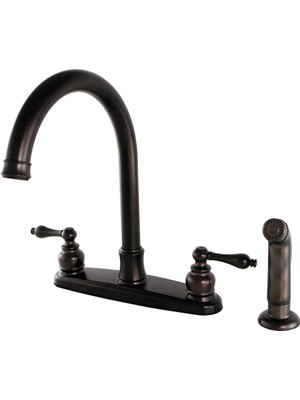 1001 FB7795ALSP Victorian 8 "centerset Mutfak Bataryası, Yağ Ovuşturdu Bronz