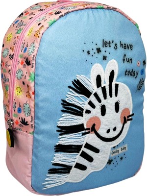 1001 Smiley Baby Lisanslı Sevimli Hayvanlar Desenli Tek Bölmeli Anaokul-Kreş Için Polyester Bebek Sı