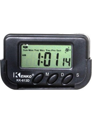 1001 Kenko KK-613D Dijital Küçük Masa-Araba Saati-Alarm-Kronometre