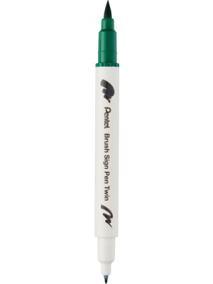 1001 Brush Sing Pen Twin Çift Taraflı Fırça Uçlu Kalem Yeşil