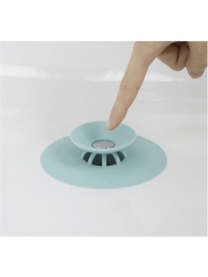 1001 Çrşpzr Süzgeçli Silikon Lavabo ve Küvet Tıkacı Tıpası
