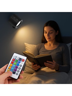 1001 Magnetik Yapışkanlı Uzaktan Kumandalı Işık Oda Salon Işıklandırmak Için Lamba Iç Mekan I
