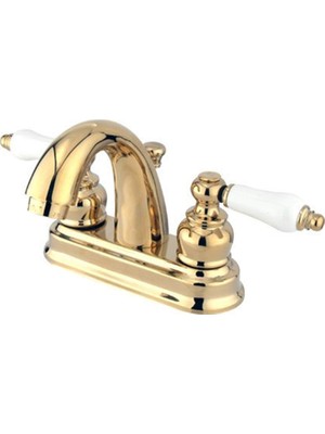 1001 GKB5612PL Restorasyon 10 cm Centerset Lavabo Bataryası, Cilalı Pirinç