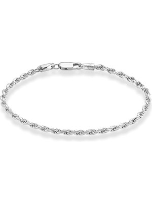 1001 Aee® Unisex Bileklik Burgulu 2/3/5/7mm Paslanmaz Çelik Erkek Bileklik Kadın Bileklik