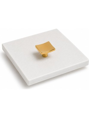 1001 Doğal Mermer Gider Kapağı Koku Önleyici 10X10 cm – Kare Mermer Gider Kapatıcı, Banyo Duş Gi