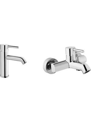 1001 Minimax S Lavabo Bataryası + Banyo Bataryası Seti