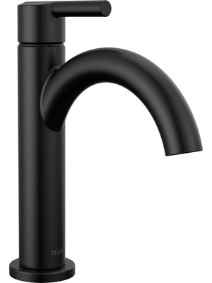 1001 Faucet Nicoli Mat Siyah Banyo Bataryası, Tek Delikli Banyo Bataryası, Tek Saplı Banyo Bataryası,