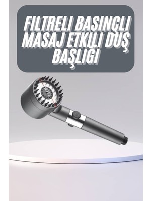 Astraltech Yüksek Performanslı Masaj Etkili Su Tasarruflu Duş Başlığı Krom Kaplama Uzun Ömürlü