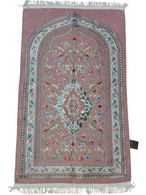 Maysam Hac Umre Hediyelik Astarlı Premium Şönil Seccade 67X112 cm