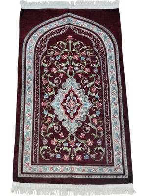 Maysam Hac Umre Hediyelik Astarlı Premium Şönil Seccade 67X112 cm