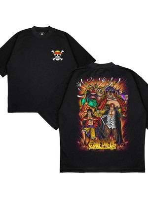 Pure Effect Unisex Oversize One Piece Halfone Series -1 Baskılı Boxy Fit Kalın Kumaşlı (240GSM) T-Shirt
