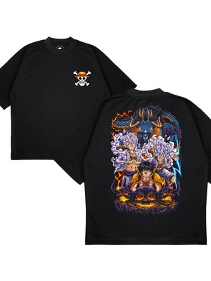 Pure Effect Unisex Oversize One Piece Halfone Series -1 Baskılı Boxy Fit Kalın Kumaşlı (240GSM) T-Shirt