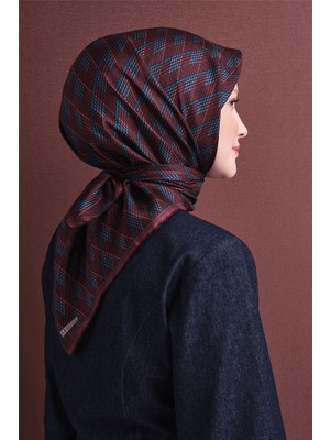 Armine Sura Ipek Eşarp Bordo