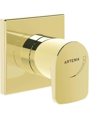Valor Artema Root Square A4272974 Ankastre Stop Valf, Soft Altın