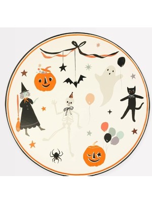 Valor Meri Meri - It's Halloween! Dinner Plates - Cadılar Bayramı Tabak (L) (8'li)
