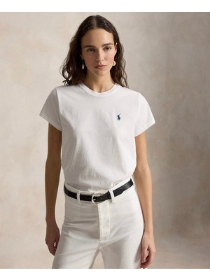 Ralph Lauren Klasik Kesim Pamuklu Jersey Bisiklet Yaka Tişört 100080721