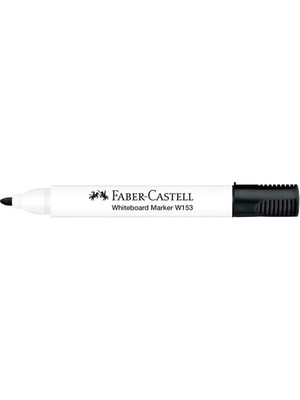 Valor Faber-Castell Beyaz Tahta Kalemi W153 Siyah, Kokusuz Su Bazlı Mürekkep, Uzun Ömürlü, Şablon ve Cetv