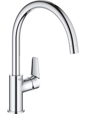 Valor Grohe Start Edge Quickfix Eviye Bataryası |360˚ Dönüş Açısı, Krom, 31369001