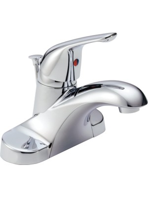 Valor Delta B510LF Temel Standart Centerset Banyo Bataryası Banyo Musluk, Krom