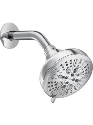 Valor Moen 200W0 Hydro Energetix Sekiz Fonksiyonlu 12,7 cm Çap Sprey Başlığı Standart, Krom