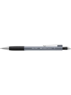 Valor Faber-Castell Grip 1345/47 2022 Versatil Kalem, 0.7 Mm, Gri, Ergonomik Tutuş, Yaylı Uç, Uzun Silgi,