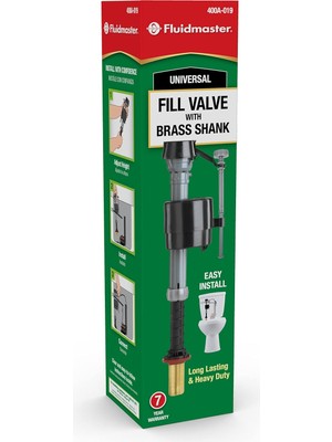 Valor Fluidmaster 400A-019 Pirinç Saplı Tuvalet Doldurma Vanası