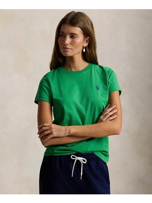 Ralph Lauren Klasik Kesim Pamuklu Jersey Bisiklet Yaka Tişört 100080721