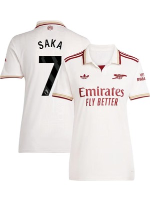 Breathless Arsenal 2025/26 Yeni Sezon Bukayo Saka Deplasman Forması (Beyaz)