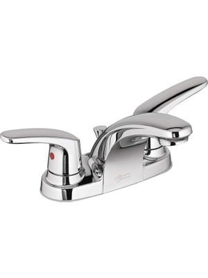 Valor American Standard 7075200.002 Colony Pro Iki Saplı Centerset Banyo Bataryası, 1.2 Gpm, Parlak Krom