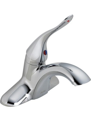 Valor Delta Faucet Ticari 511LF-HDF Klasik Tek Kolu Centerset Banyo Bataryası Az Açılır Pencere, Krom 5 x
