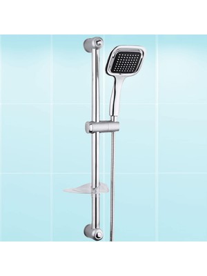 Valor Duş Seti Sürgülü Banyo Duş Başlığı Seti Fiskiyesi Telefonu Kare Başlık Metal Hortum