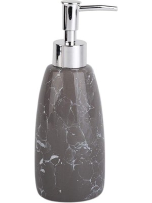 Valor Mermer Desenli̇ Gri̇ Sivi Sabunluk 8X8X17CM 300ML
