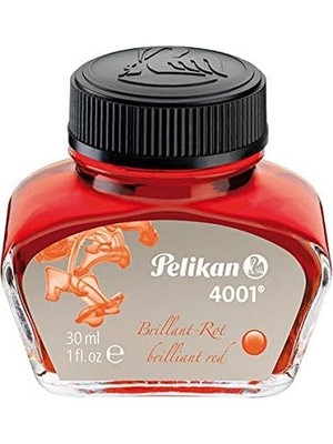 Valor Pelikan 4001 Dolma Kalem Şişe Mürekkep Kırmızı 30ML